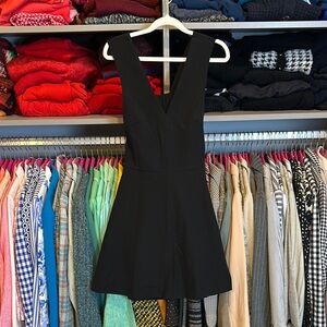 Felicity & Coco black v neck back cut out sleeveless dress size XS